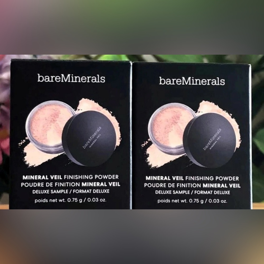 x2 bareMinerals Mineral Veil Finishing Powder - Deluxe Sample 0.75g each NIB